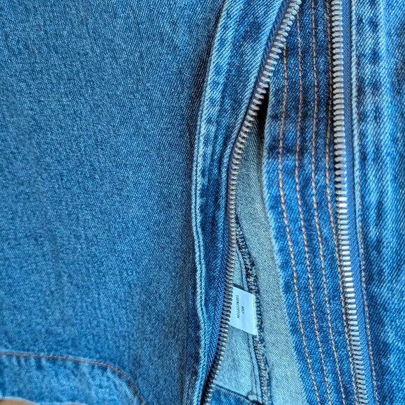 Pixie Market Denim Cargo Maxi sz L - Picture 7 of 7